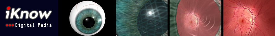 iKnow digital media Logo--Physiology of the Eye cornea aqueous vitreous retina optic nerve macula